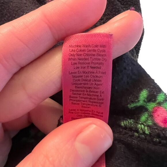 Betsey Johnson intimates fleece pj shirt - Picture 4 of 7